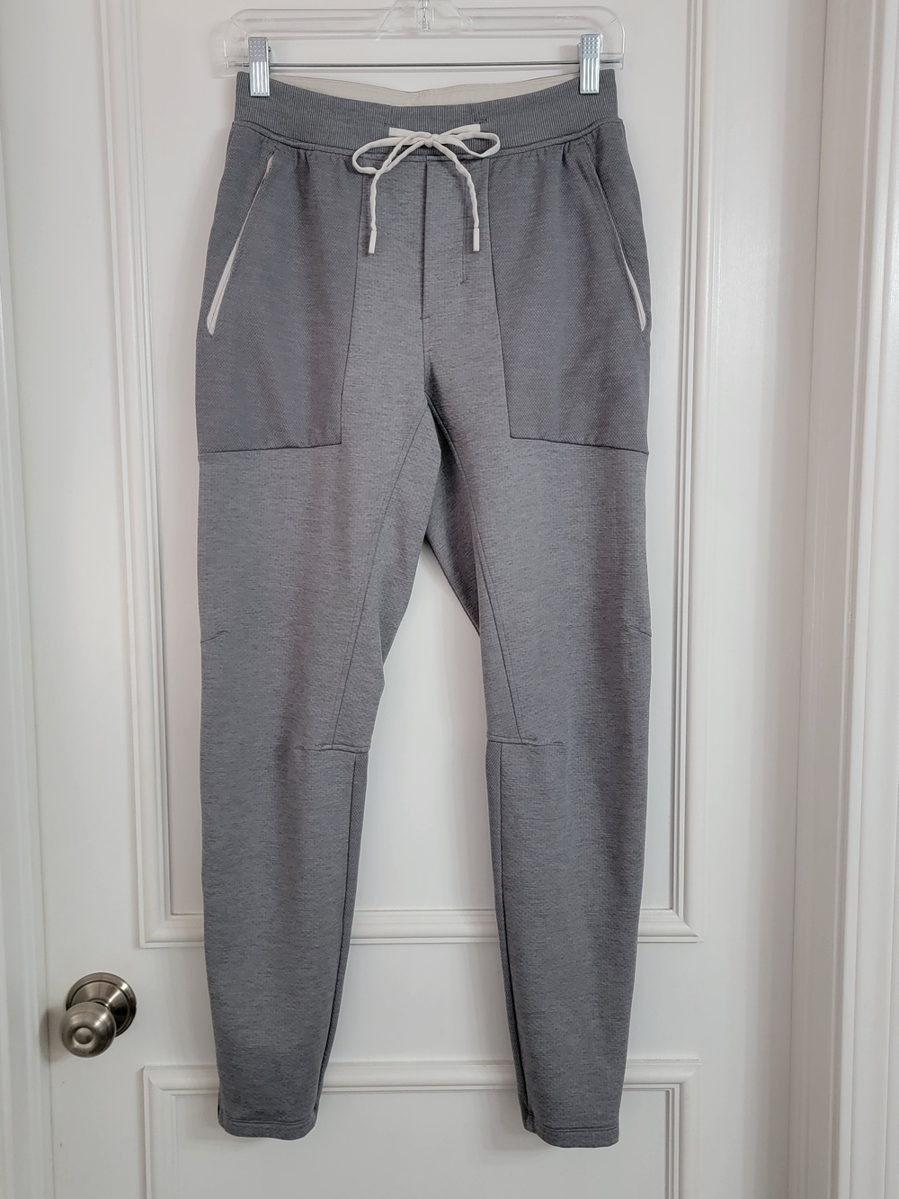 Lululemon Textured Tech Jogger Heather Gray Vapor Mens Activewear Sweatpants SM